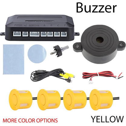 AHD CVBS Video Parking Sensor System Digital Display Auto Parktronic Car Reverse Radar Assistance Kit