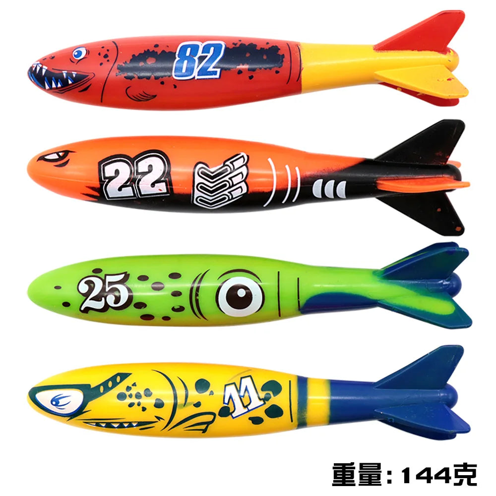 Summer Swimming Diving Toys Set Pool Swim Ring Water Sports Play Game Diving Stick Underwater Accessories Grabbing Toys for Kid