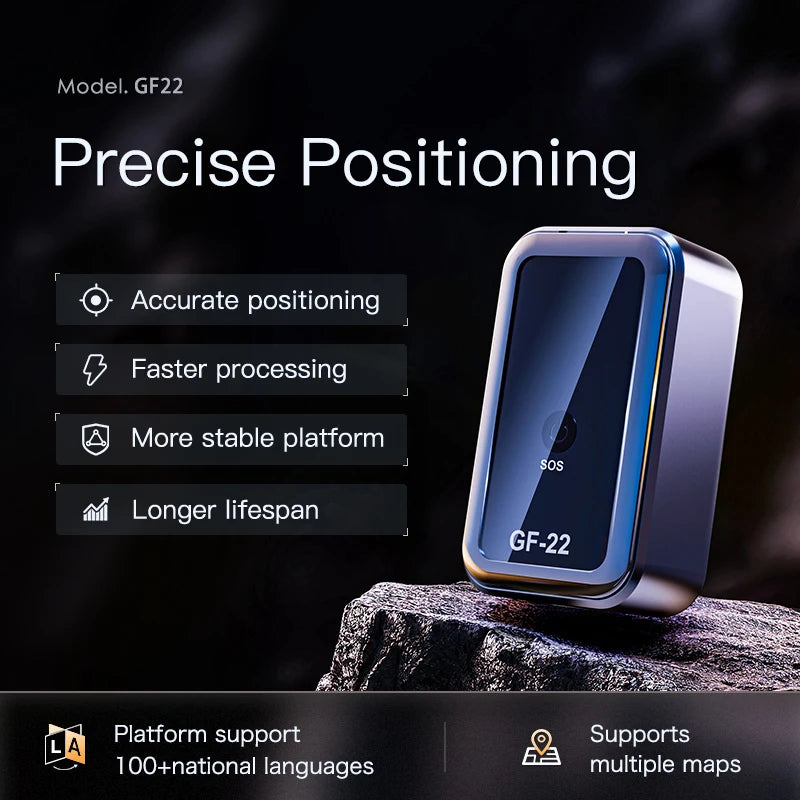 GF22 Mini GPS Tracker Real-time GPS Tracking Device Magnetic Vehicle Locator Portable GPS Locator Anti-theft Alarm Position APP