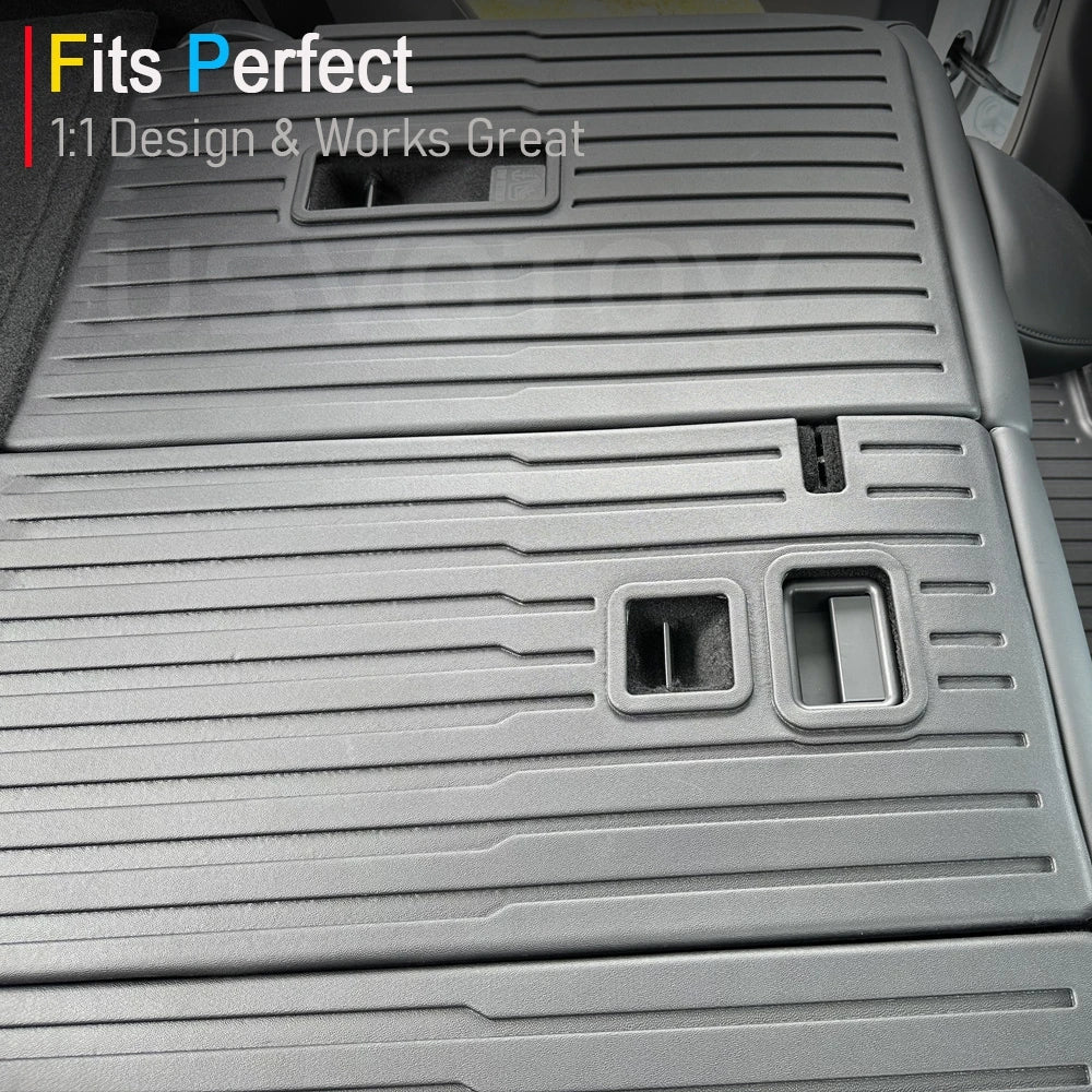 For 2025 2026 Tesla Model Y Juniper Trunk Mats Rear Seat Backrest Cover Protective Pad Frunk Cargo Liners Kick Pads Accessories