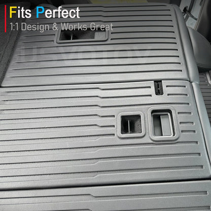 For 2025 2026 Tesla Model Y Juniper Trunk Mats Rear Seat Backrest Cover Protective Pad Frunk Cargo Liners Kick Pads Accessories