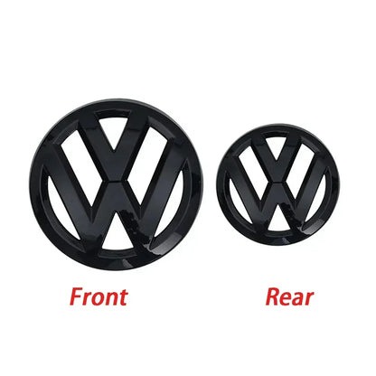 2Pcs Car Front Grill/Rear Emblem Lid Covers Logo Sticker For Volkswagen VW GOLF 5 6 7 8 MK5 MK6 MK7 MK8 POLO Scirocco sportvan