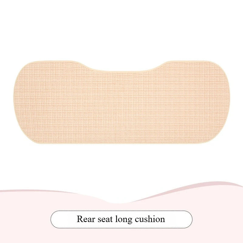Bear Plush Seat Cushion Cover Universal Skin-Friendly Cute Soft Car Pillow Case Autumn Winter Decorative Seat Accessories