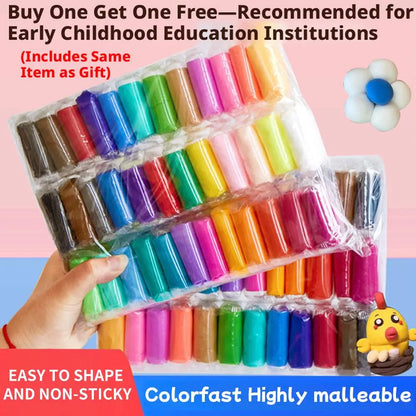 Magic Non Toxic Air Dry Clay Kit with Vibrant Colors and Deluxe Tools for Kids Toddlers Creative Art Modeling Projects