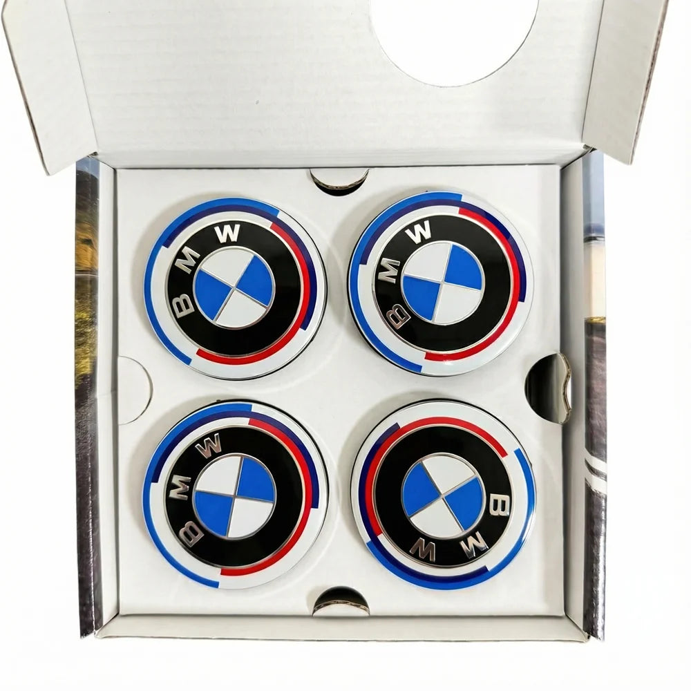 BMW GROUP 4Pcs 56MM 68MM Floating Wheel Center Cap For BMW M E39 E46 E60 E90 F10 F30 G32 G38 G01 G02 G05 F45 F46 F48 F49 F39 F90