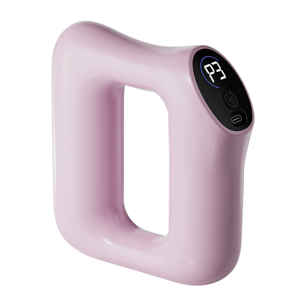 Handheld Electric Fascia Ring Rechargeable Mini Massager With Belt Vibration Fat Burning Shoulder Neck Back Muscle Relax
