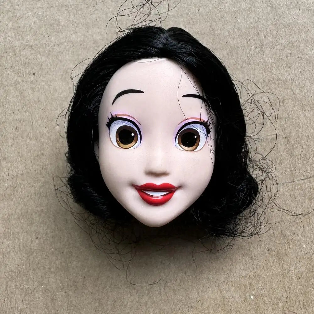 1/6 Vintage Doll Heads Mermaid Racer Super Model Princess For 30cm Solid Male Female Children Playing Birthday Gifts