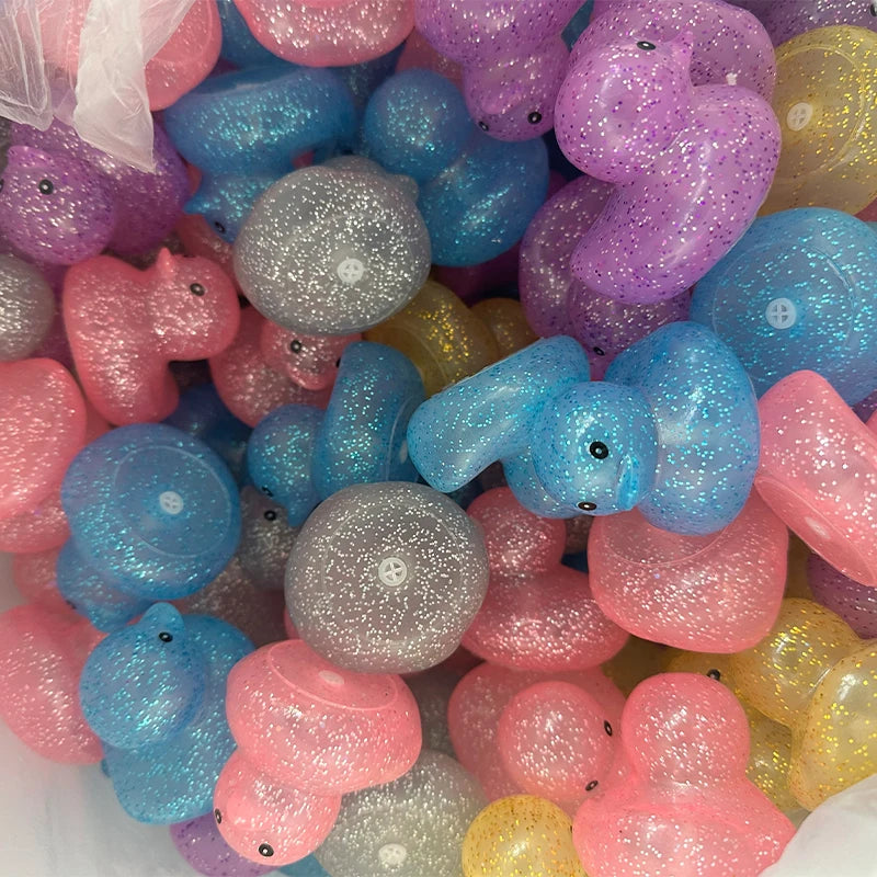 10-100pcs Colourful Rubber Ducks, Toys Squeaky Rubber Ducks Cute Float Duckies for  Birthday Party Favors Class Prizes Car Decor