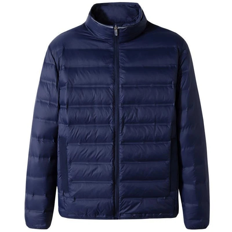 Versatile Men's Plus Size Down Jacket Slim Design for Big Sizes Lightweight Warm Suitable for Winter Activities