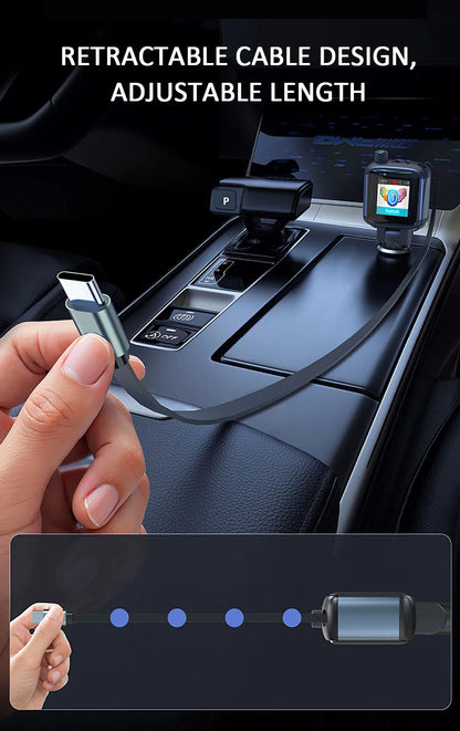 Color Screen Bluetooth FM Transmitter Car Charger 83W PD Fast Charger Car Radio with Mic For Wireless Hands Free Call MP3 Player