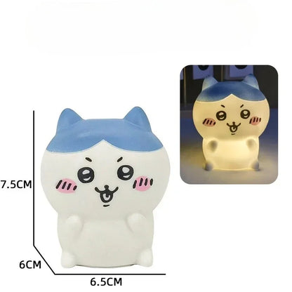 2026 Chiikawa Anime LED Night Light Hachiware Usagi Rabbit Lamp Bedroom Desktop Decor Birthday Gift for anyone Best Gift Toy