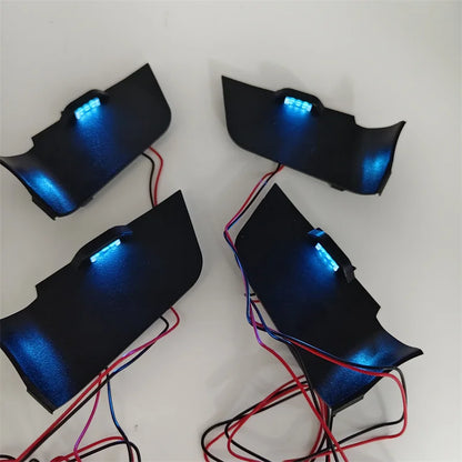 For Toyota RAV4 2019-2024 Inner Door Bowl Ambient Light Atmosphere Lamp Handle Armrest Frame LED Blue Decorate Lamp
