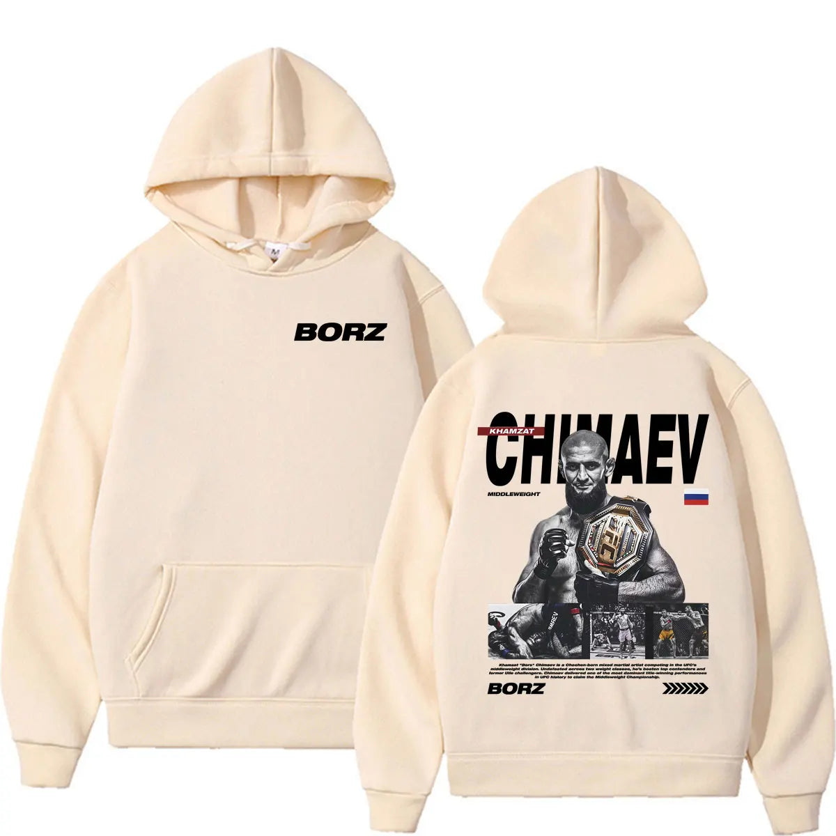 Limited Khamzat Chimaev Borz Logo Hoodies Men Women Casual Fleece Bodywarmer Pullovers Fashion Long Sleeve Sweatshirt Streetwear