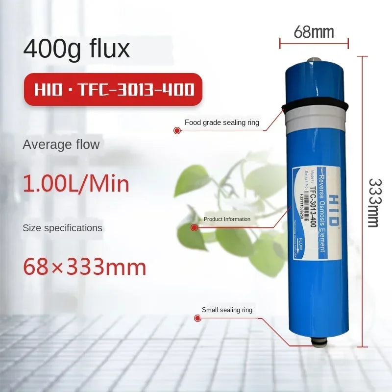 50/75/100/150/400GPD Home Kitchen Reverse Osmosis RO Membrane Replacement Water System Filter Water Purifier Drinking Treatment