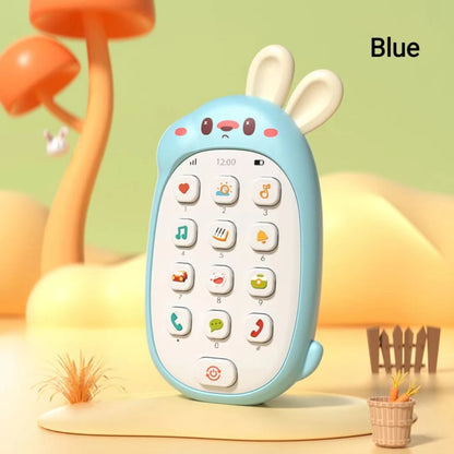 Brain early teaching rabbit cell phone gum chinese-english multi-functional infant enlightenment sleep toys