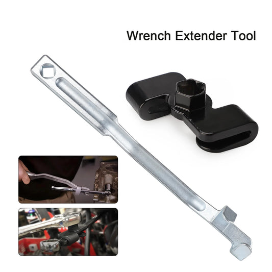 Universal Wrench Extender Tool Bar Adapter With 1/2" Hole Drive Breaker Bar Accessory For Mechanics Automotive Repairs Extension