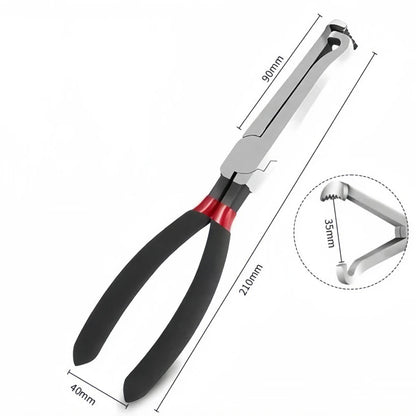 3PCS 8" 60-Degree Electrical Disconnect Pliers For Automotive Connectors Sensors - Angled Wire Plug Removal Tool Auto CAR