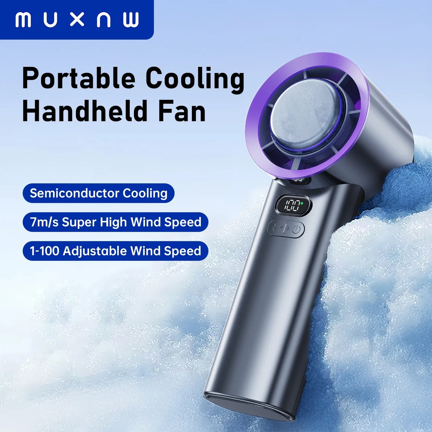 Portable Fan For Travel Mini: Small Pocket Handheld Fan Personal Rechargeable Turbo USB High Speed Keeping Cool In Hot Weather