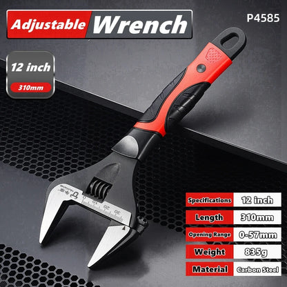 Adjustable large open end wrench Universal wrench CR-V Steel Machinery shop repair tool Car motorcycle bicycle wrench Hand tool