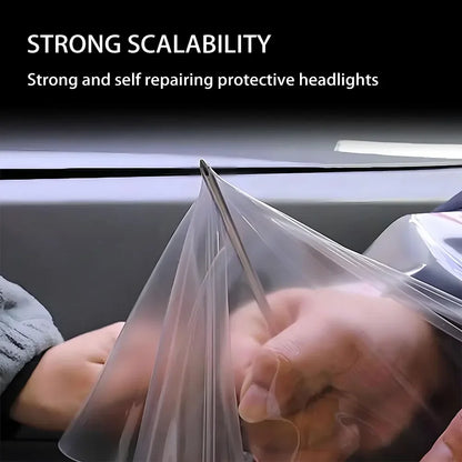 0.3m Car Wrap Film TPU Headlight Film Adaptive Guard Repair Scratches Photochromic Modification Film Car Decoration Accessories