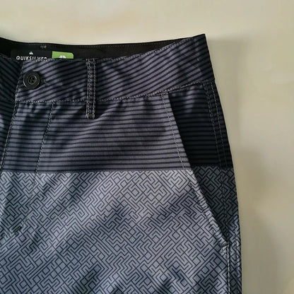Men's Fashion Casual Printed Sporty Short Pants Five-Quarter Length Straight Fit Versatile Lightweight mid Waist Shorts