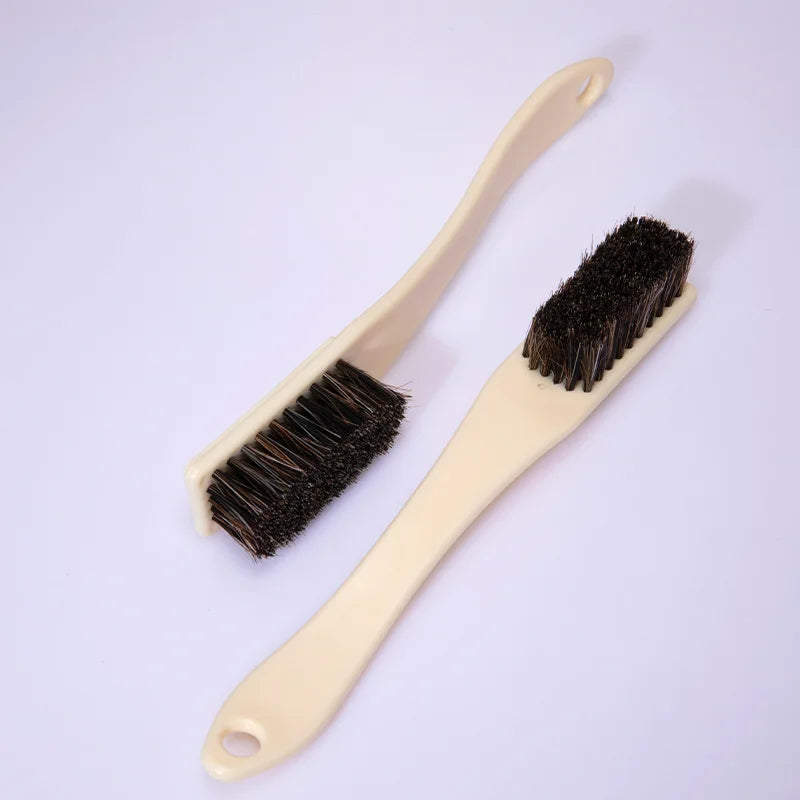 Soft Bristle Horse Hair Shoe Brush for Polishing Shoe Oil Cleaning Brush for Leather Shoes Cleaning Tools