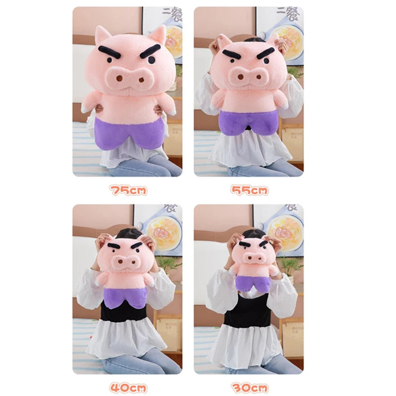 30-75cm Buriburizaemon Crayon Shin-chan Plush Toys Cartoon Plushie Anime Birthday Pillow Sofa Back Stuffed Gift for Kids Xmas
