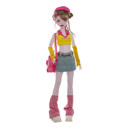 Shuga Fairy Emery 1/4 Bjd Doll Great-hearted Shizhi Body New Design Dopamine Sweet Style Big Eyes Slim Waist Ball Jointed Dolls