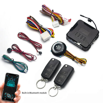 Remote Starter and Car Alarm Smart App Remote Start Stop System for Cars Engine Push Start System with Auto Ignition Button