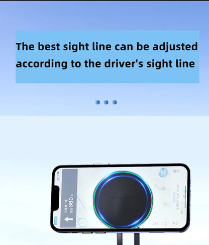 TEEQ for BYD Atto3 Dolphin Seal U DM-i Song Plus Car Phone Holder Mount Adjustable Magnetic Car Phone Support Frame Accessories