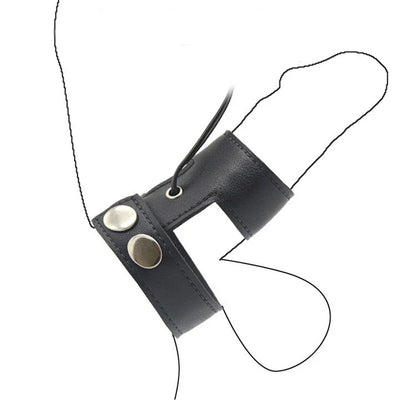 Electric Shock Bdsm Cock Sheath Ball Stretcher Host Cable E-stim Penis Ring Electro Sex Toy for Men Glans Testicle Loops Massage