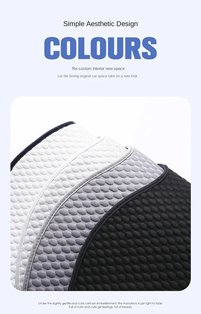 Universal Ice Silk Car Seat Cushion Breathable Seat Cover Sweat Absorption Cool Cushion Universal Split Single Sitting Rear Set