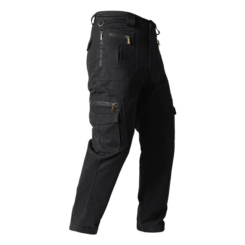Cargo Pants Cotton Tactical Casual Pants Men Multi-Pockets Casual Pants Traninig Work Trousers For Man 2024 Plus Size 5XL
