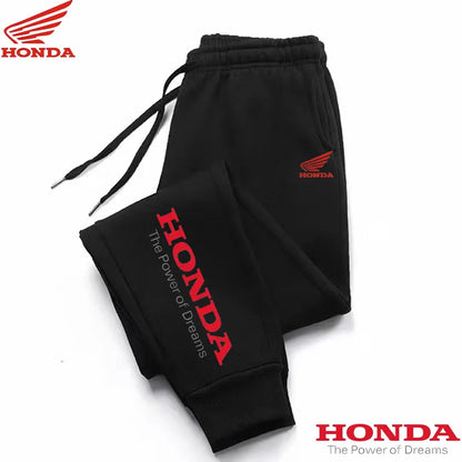 New Honda autumn and winter casual fashion cotton jogging pants, running fitness pants, winter pants, men's winter pants