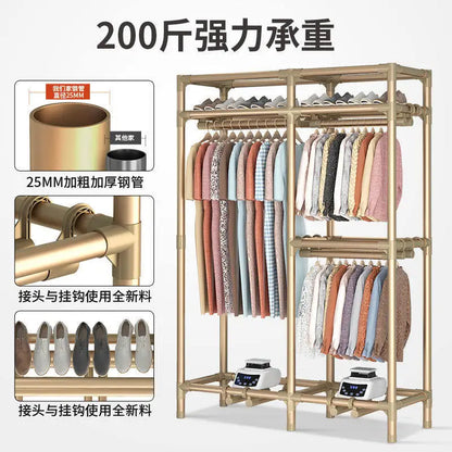 Large Capacity Fast Clothes Dryer Wardrobe 3600W Quick Dry Warm Air Heated Drying Machine 2-in-1 Storage Closet for Home 220V
