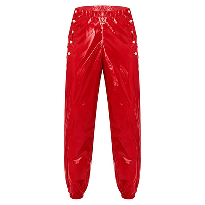 Men Waterproof Diaper Covers Pants Draws /Sides Waist Buttons Jogger Pants Easy Wear Leakproof Adaptive Bottoms for Special Need