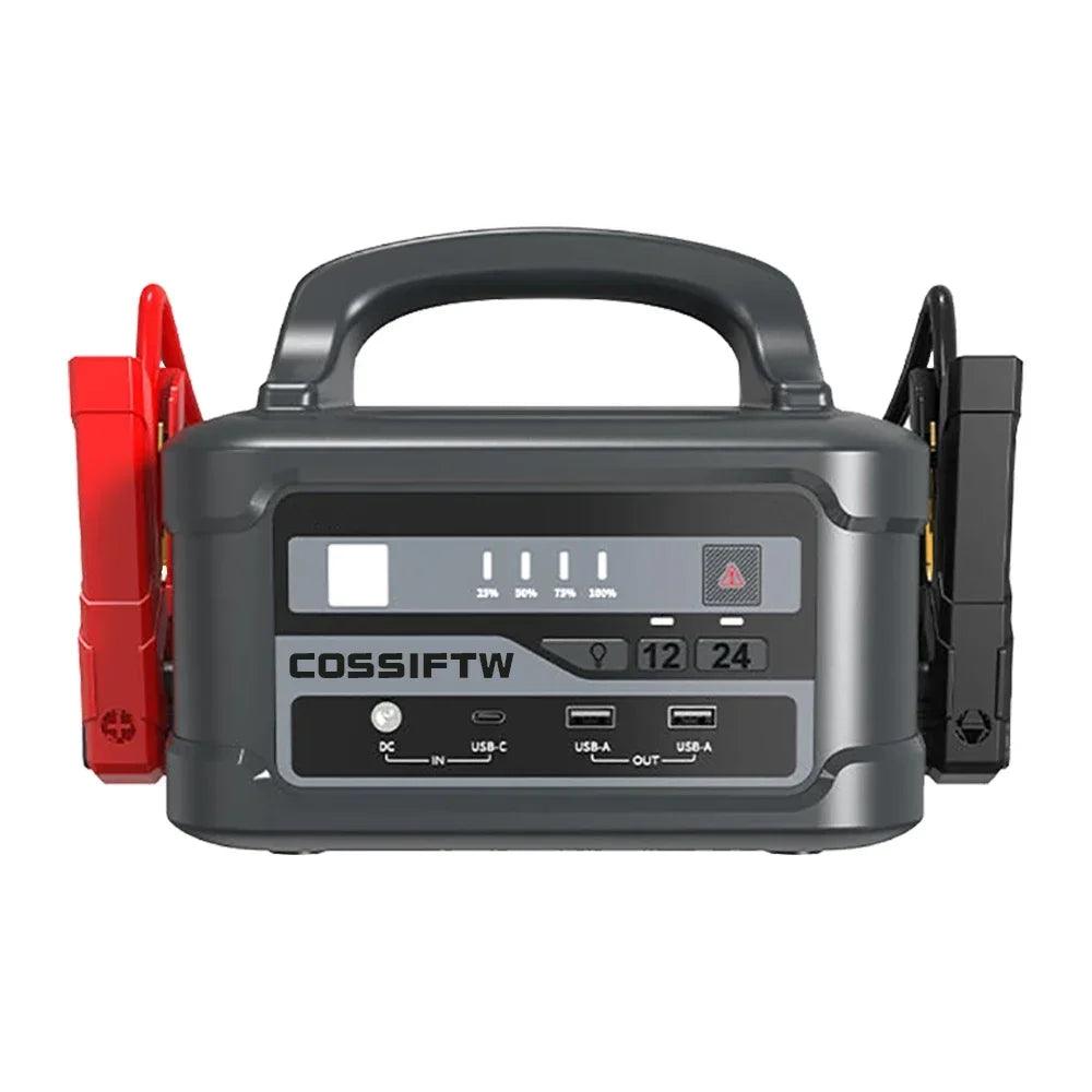 COSSIFTW P2 model high power 10000A peak current lifepo4 battery 80000mAh power bank with heavy duty jump starter 12V/24V