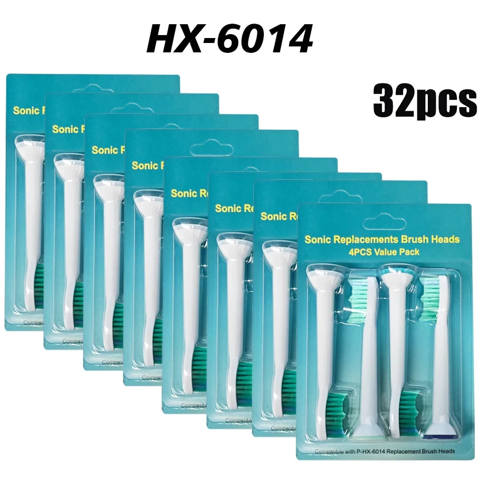4-32pcs Electric Toothbrush Replacement Heads Compatible with Philips Sonicare Replacement Brush Heads Click-on Handles
