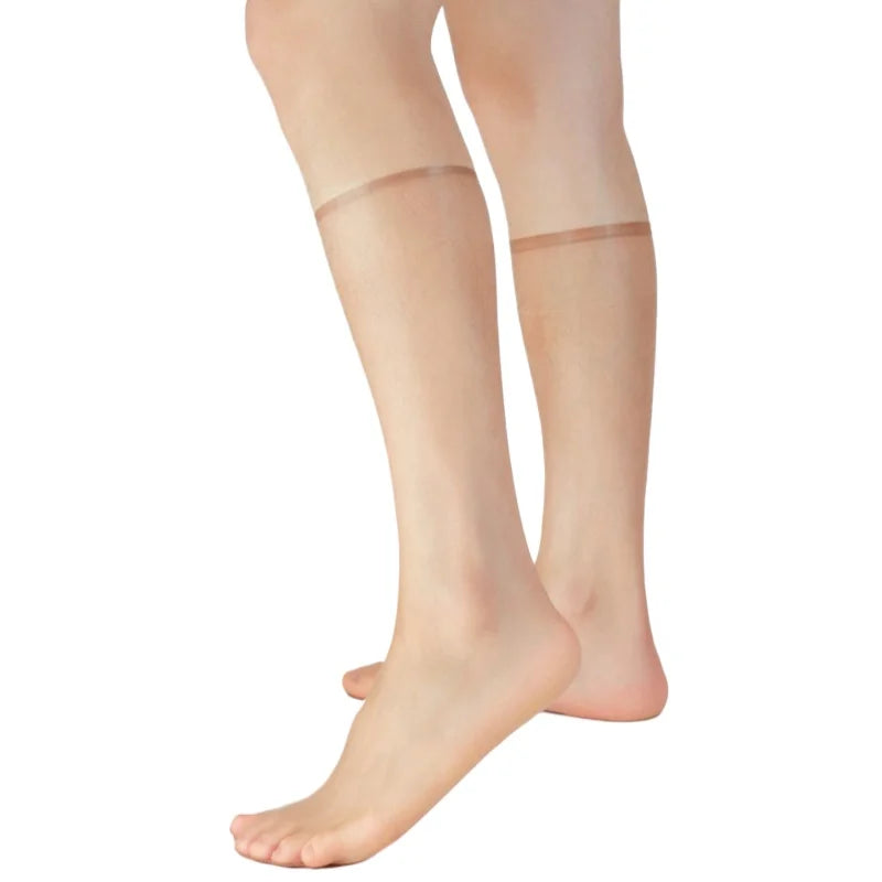 5 Pairs Men Ultra Sheer Socks Japanese Traceless See Through Stockings Business Dress Ultra Thin Black Man Transparent Socks Set