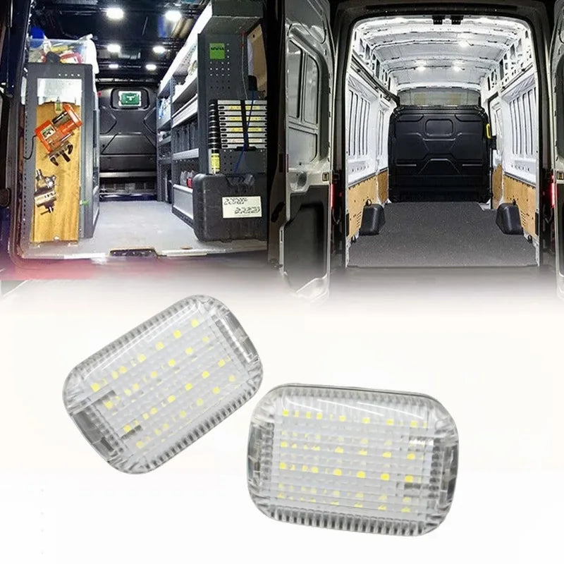 2PC For Ford E-Transit 2022-2024 Transit Connect 2014-2023 For Ford Transit Custom LED Interior Cargo Dome Light Car Accessories