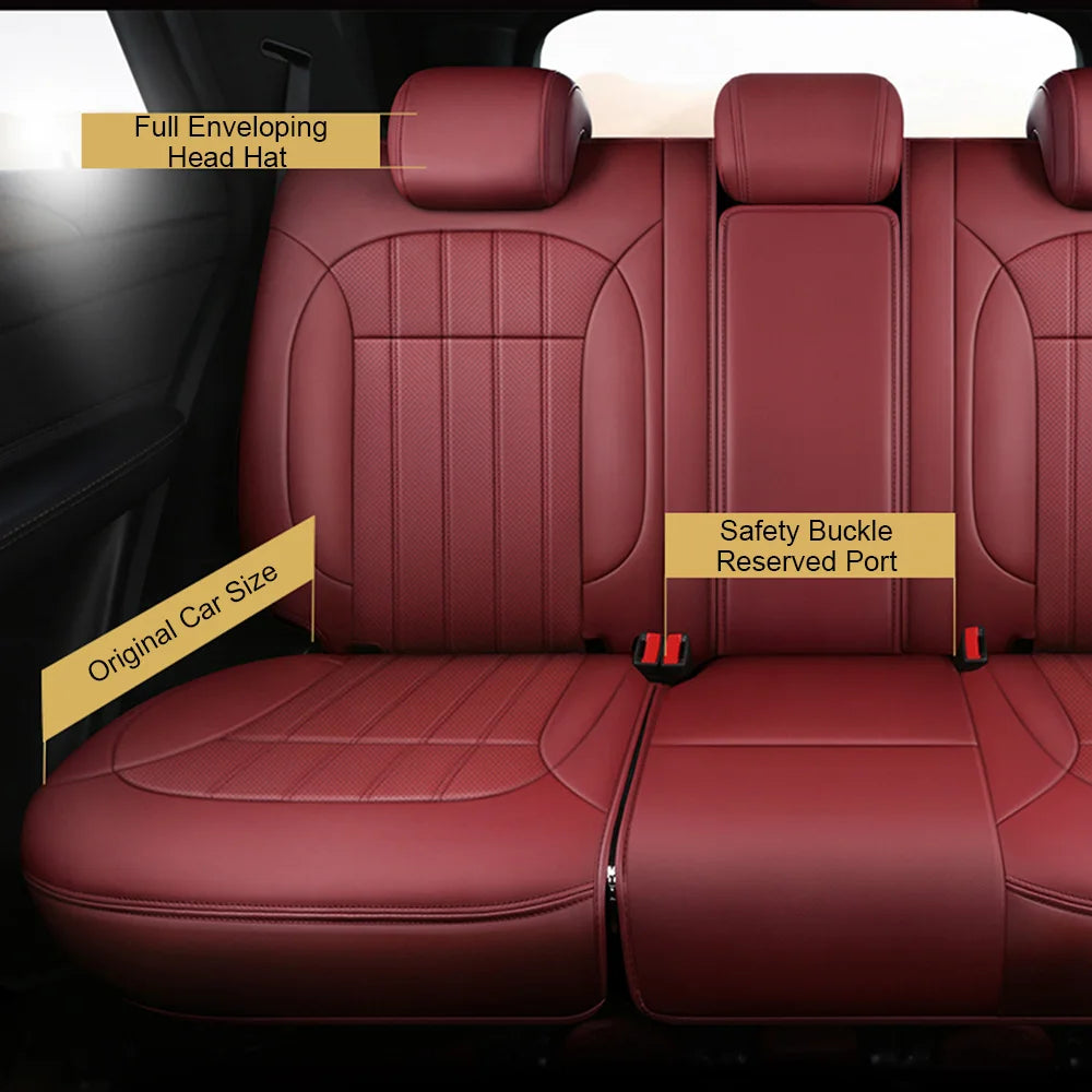 For Volkswagen VW Golf 6 GTI 2009 2010 2011 2012 Nappa Leather Custom Car Seat Covers for 2 Front Seats Protector Accessories