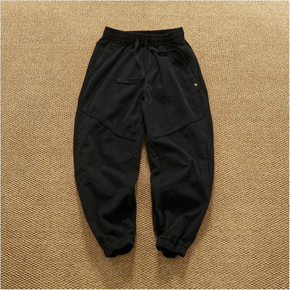 Heavy thick slim workwear casual pants for men in autumn and winter