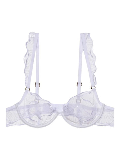 Sexy French Flower Embroidery Lace Bra Set Pure Desire Ultra Thin Push Up Wirefree Comfort Romantic Niche Bralette S-XL MOYISU