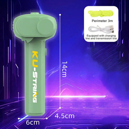 Glowing Rope Launcher Toy, a flying rope loop in the air, brings endless tricks and fun, suitable for outdoor festival party int