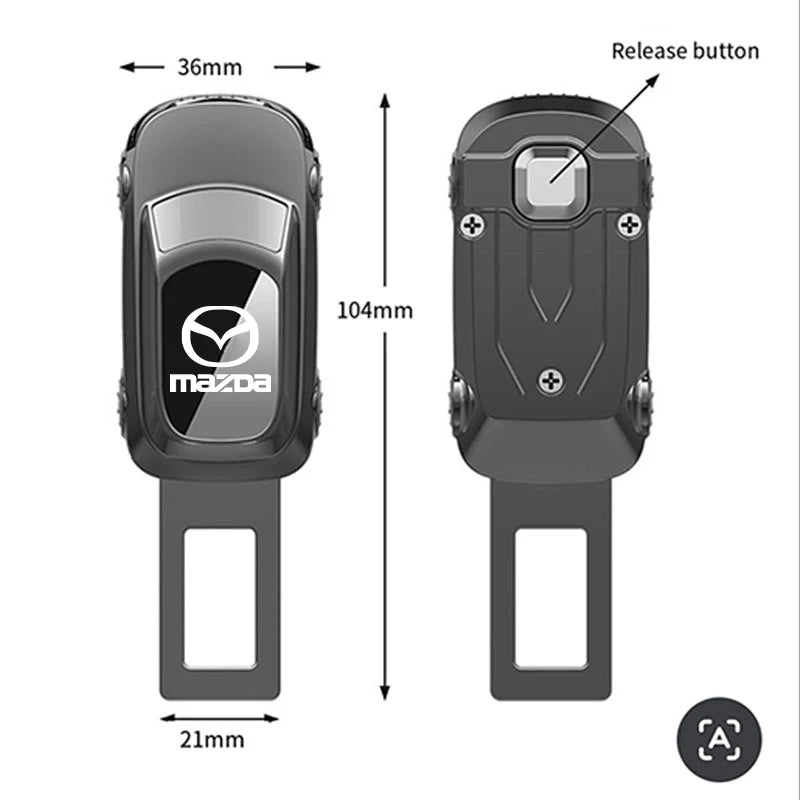 Car Seat Belt Extension Plug Safety Seat Lock Clip Buckle for Mazda 3 bk bl bj bn 323 Axela Atenza CX-3 CX-4 CX5 CX-7 Accessorie