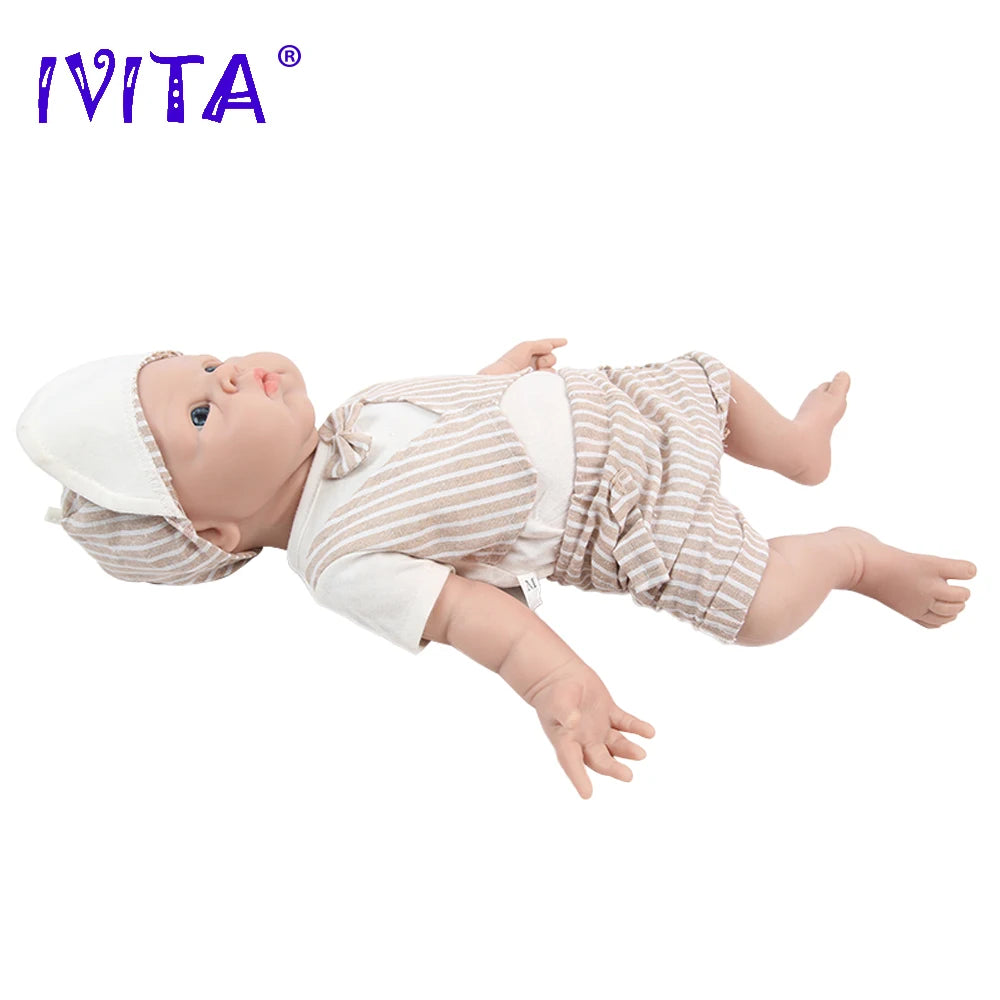 IVITA WB1525 47cm 3298g 100% Full Body Silicone Reborn Art Doll Realistic Dolls Soft Toys DIY Blank for Adult Collectors Gift