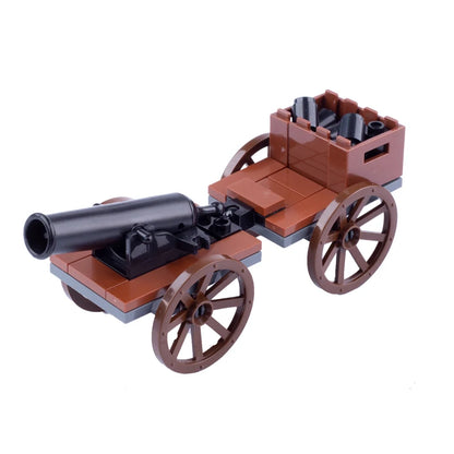 MOC Medieval Military Carriage Carriage Chariot Knight Transport Carriage Weapons Figures Vegetable Wood Bricks Children's Toys