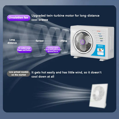Lenovo Air-conditional Rechargeable Table Fan Portable Small Fan For Student Dormitory Computer Summer Gadget Home Desk Office
