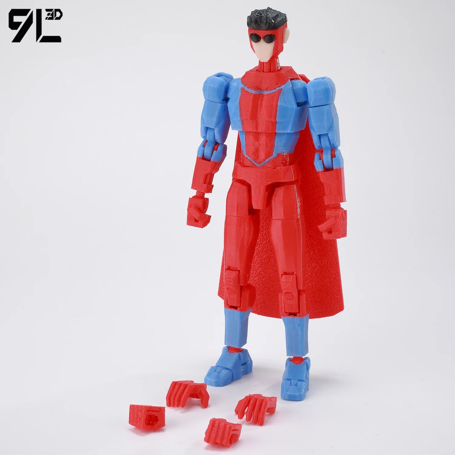 9L3D Printed Invincible Tech Jacket Toys Action Figures Titan13 T13 Dummy 13 Superheroes Multi-Jointed Movable Shapeshift Toys
