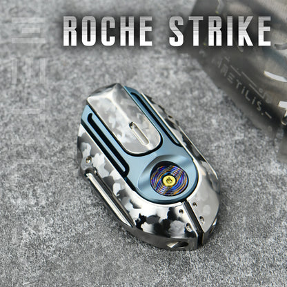 METILIS ROCHE STRIKE Stainless Steel Ice Crystal Tuning Fork Eject Slider Fidget Toy Stress Relief Toy